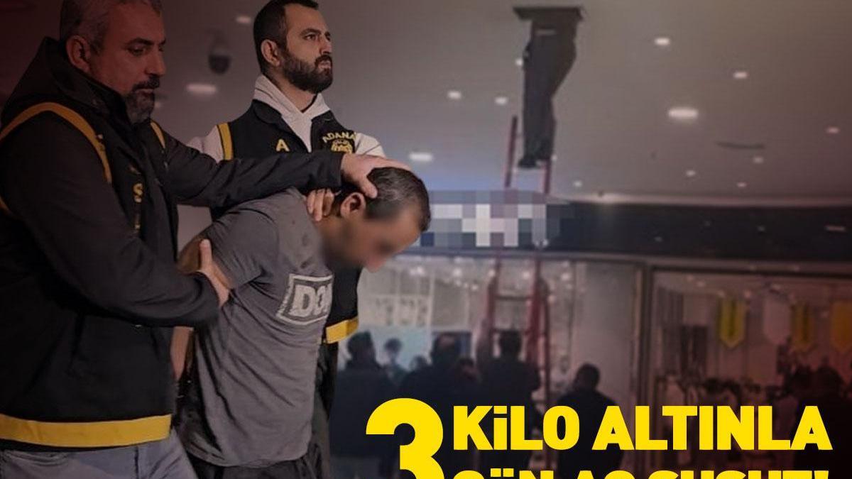 Adana’da film gibi olayda yeni detaylar! 3 kilo altınla aç-susuz 3 gün!