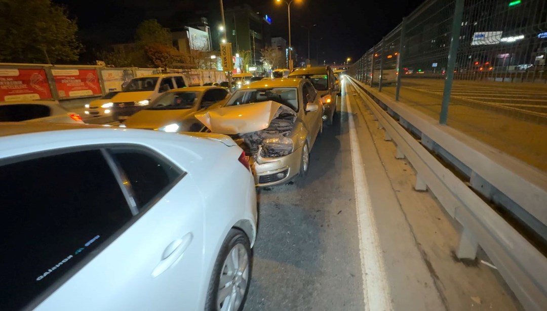 Avcılar’da zincirleme kaza: 7 araç birbirine girdi
